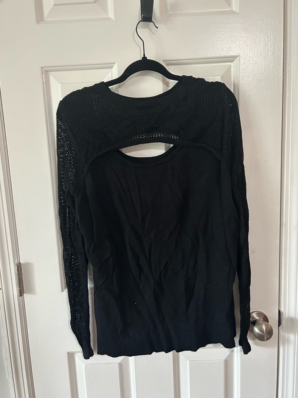 torrid Black Open-front/Back Layered Knit Sweater/shrug/tabktop